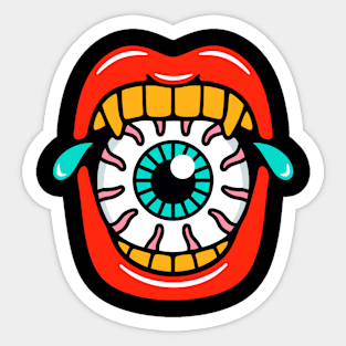 Mouth eye Sticker